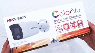 Hikvision ColorVu Image Test DS2CD2047 4MP IP Camera Unboxing [upl. by Leahcimrej905]