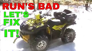 Old 4 Wheeler Runs Like Crap Lets Fix It [upl. by Rabelais334]