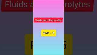 Fluid and electrolytesbscnursing anatomy aiims biology hospitalmedicine medicalsurgicalnursing [upl. by Ogeid]