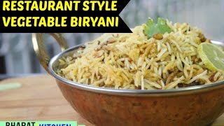 Vegetable Biryani  Easy Homemade Biryani Recipe  Hydrabadi Dum Biryani Video  bharatzkitchen [upl. by Sinegra]