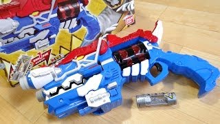 ギター音でキョウリュウチェンジ！変身銃 ギガガブリボルバー 獣電池No10 ブラギガス付属 レビュー！キョウリュウジャー シルバー トリン [upl. by Asined370]