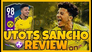 UTOTS JADON SANCHO ONLY RM WITH SECOND STRIKER SB😱FIFA MOBILE 20 [upl. by Chlores]