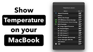 Show Temperature on MacBook [upl. by Korrie704]