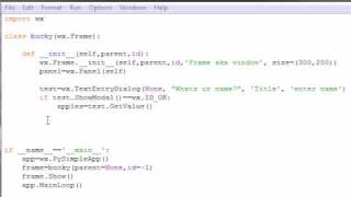 wxPython Programming Tutorial  8  Simple Text Program [upl. by Eliason714]