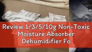 Review 13510g NonToxic Moisture Absorber Dehumidifier For Room Kitchen Silica Gel Desiccant Da [upl. by Aleacim]