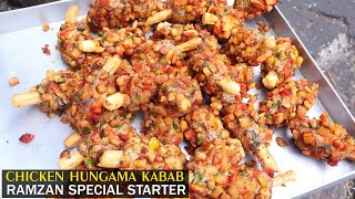 Mohammed Ali Road Ka Sabse Favorite Starter Chicken Hungama Kabab ka Making by Rajdhani Caterers [upl. by Atinal]