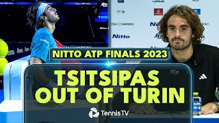 Stefanos Tsitsipas Withdraws From The 2023 Nitto ATP Finals 🤕 [upl. by Cutlip223]