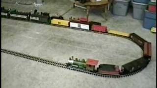 G Scale Bachmann 460 Big Hauler with 54 axle train [upl. by Godart849]