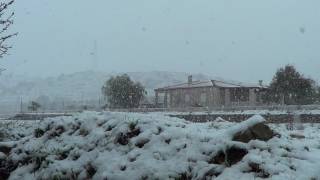 Nieve en Hondon de los Frailes 2017 [upl. by Rhines635]