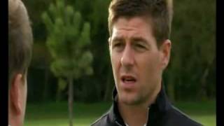 James Corden and Steven Gerrard playing golf [upl. by Innoc]