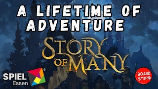 Story of Many Preview at Spiel 2024  an Adventure Board Game for a Lifetime of Play [upl. by Nedlog274]