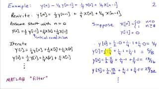 Difference Equation Descriptions for Systems [upl. by Yregerg464]