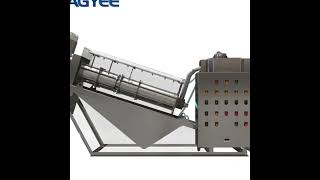 Stainless Multi Disc Screw Press Treatment Sludge Dewatering Machine [upl. by Lerraf]