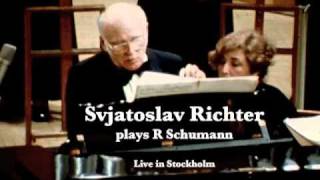 Richter live in Stockholm  Schumann Blumenstück op 19 [upl. by Nigrom641]