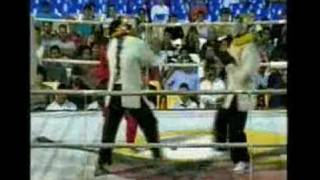 Master Rodel Dagooc referees Arnis Fight [upl. by Eedna]