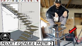 ►Réalisation dun Escalier en Métal PARTIE 2 Les supports de marches [upl. by Woodley]