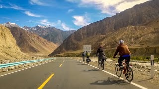 Karakoram Highway in HD Cycling from Pakistan to Kashgar China [upl. by Aniaj]