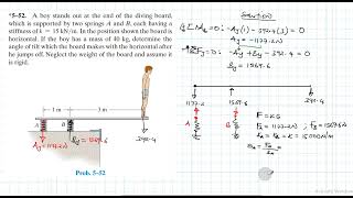 5–52 Equilibrium of a Rigid Body Chapter 5 Hibbeler Statics Benam Academy [upl. by Eissirhc]