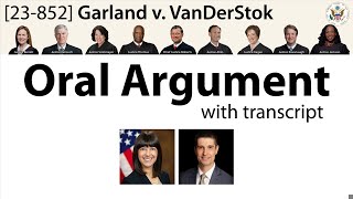 Oral Argument Garland v VanDerStok [upl. by Ajar]