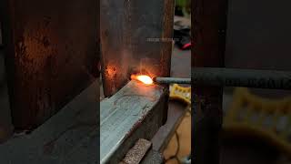 Thin metal welding Tjoint welding welder weldingart metalworking [upl. by Merrel]