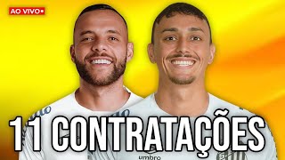 SANTOS INICIA 2024 COM 11 CONTRATAÇÕES E BUSCA MAIS REFORÇOS [upl. by Innavoig229]