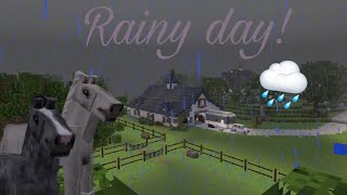 Rainy Day MINECRAFT Barn Vlog  Mc Equestrian  DibbleCraft [upl. by Barb]