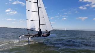 Nacra 17 Sailing  Stable Downwind Sailing [upl. by Ylaek]