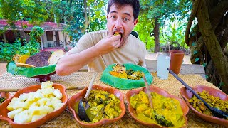 Sri Lankan Village Food ðŸ‡±ðŸ‡° FISHERMAN LOTUS LEAF LUNCH  Unique Roti in Sri Lanka [upl. by Gratia]