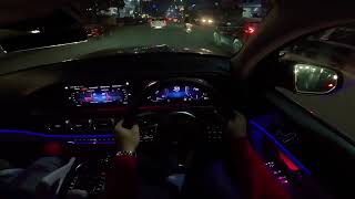 Illuminating the Night 2023 GLS 400d  POV Driving Experience [upl. by Ettenej277]