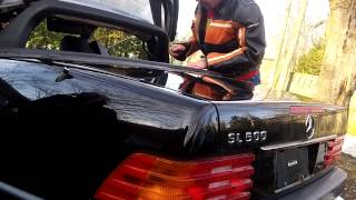 How to manually raise the soft top Mercedes Sl r129 [upl. by Myriam84]