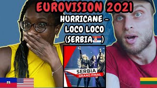 REACTION TO Hurricane  LOCO LOCO Serbia 🇷🇸 Eurovision 2021  FIRST TIME WATCHING TV VERSION [upl. by Yanahs906]