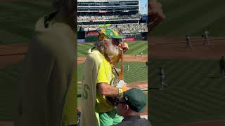 Banjo Man at the last A’s game in Oakland [upl. by Etnovaj]