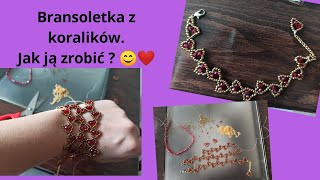 Bransoletka z koralików Jak ją zrobić 😊 [upl. by Robers587]