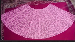 Anarkali lehenga cutting and stitching👌👌👍👍 [upl. by Brittni]