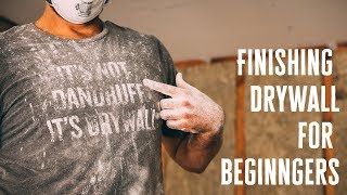 How to Finish Drywall For Beginners  Nestrs [upl. by Aerdnad429]