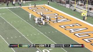 Jordan Howard  UAB Football  HB  2014 Southern Miss Game [upl. by Eciened]