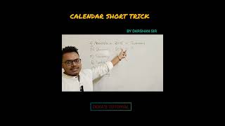 Reasoning  Calendar short trick  railwayexamassampolicetrendingviralshortt [upl. by Duane692]