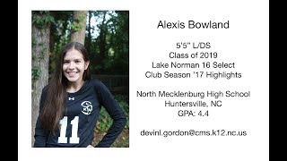 Alexis Bowland Class of 2019 LDS Club Season 17 Highlights [upl. by Indnahc569]