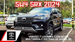 TOYOTA SW4 SRX 2024 TURBO DIESEL 4X4 0KM 7 LUGARES DETALHES DO INTERIOR E EXTERIOR [upl. by Oilime24]