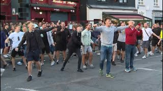 Football fans arrested in Dublin after Englands 20 win over Ireland  AFP [upl. by Lyj]