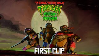 Teenage Mutant Ninja Turtles Mutant Mayhem  First Clip 2023 Movie  Seth Rogen [upl. by Daphna754]