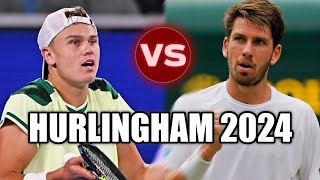 Holger Rune vs Cameron Norrie HURLINGHAM 2024 [upl. by Ignatzia]