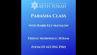 Parashat Vayera Class with Rabbi Ely Matalon [upl. by Ware524]