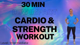 Low Impact Cardio and Strength Workout to Improve Fitness [upl. by Murvyn]