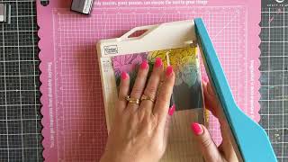 Highlighting an Embossing Folder With Black Ink [upl. by Artekal]