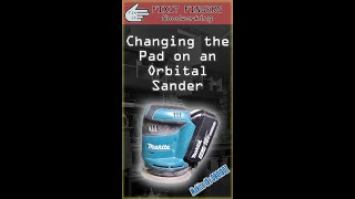 Replacing the Hook and Loop Pad on a Random Orbital Sander Makita DBO180Z [upl. by Korns264]