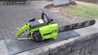 Poulan 306 245 Chainsaw TCM Lime Green Restored Dec 2023 [upl. by Frederiksen]