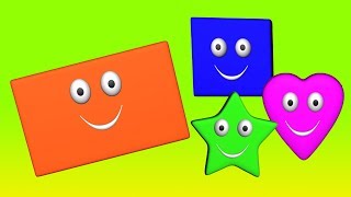 Forma canzone  Forma di rima per i bambini  Kids Music  Learn Shapes  Shapes For Kids [upl. by Stets]