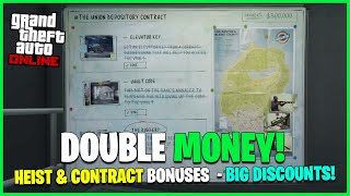 DOUBLE MONEY HEISTS amp CONTRACTS DISCOUNTS amp LIMITEDTIME CONTENT  GTA ONLINE WEEKLY UPDATE [upl. by Ehudd]