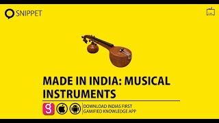 MADE IN INDIA  MUSICAL INSTRUMENTS [upl. by Atinuhs]